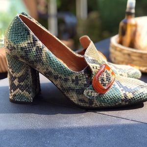 Chie Mihara Snakeskin Shoes